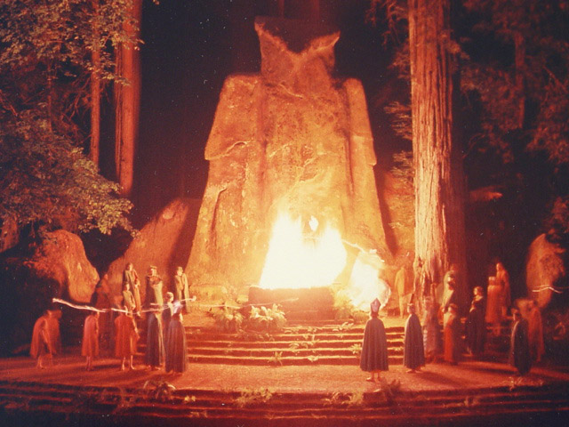 Cremation of Care ceremony at the Bohemian Grove