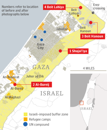 Gaza map