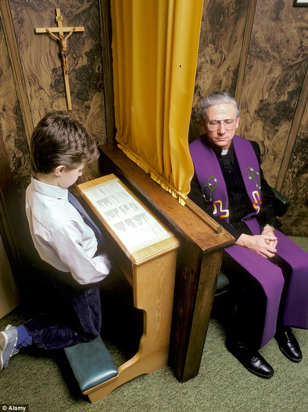 A priest at John Cornwell's Catholic boarding school asked if he was ever tempted to 'commit sexual sin' (picture posed by models)