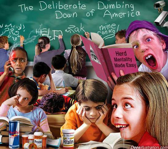TURNING CHILDREN INTO IDIOTS
