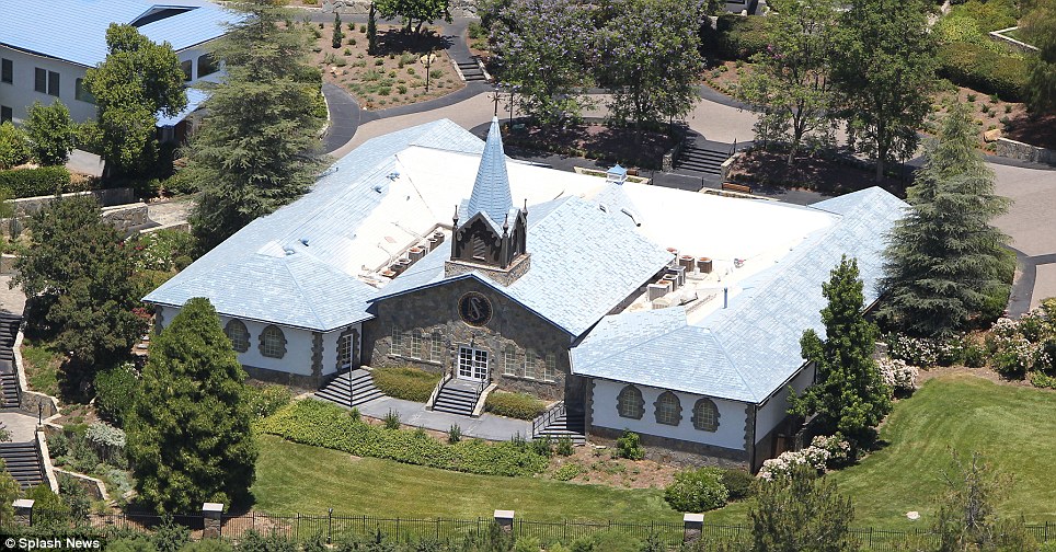 Headquarters: The Scientology base in California has a church, mansion, golf course accommodation and swimming pool